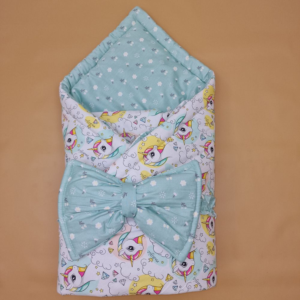 Комплект на выписку 2 пр: одеяло+бант-подушка (бязь) артикул анонс 1872б-0-2_м_07