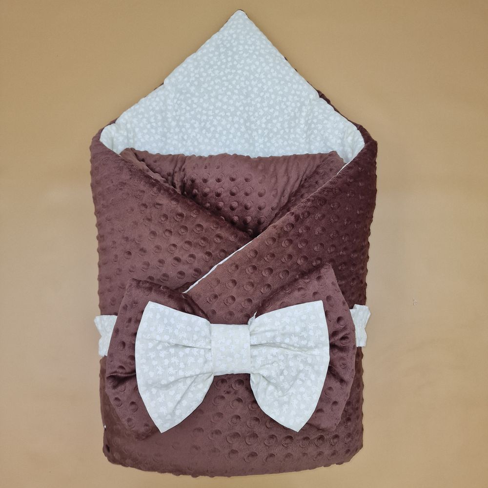 Комплект на выписку 2 пр: одеяло+бант (двухсторонний) артикул анонс 1876в-1-2_м_03