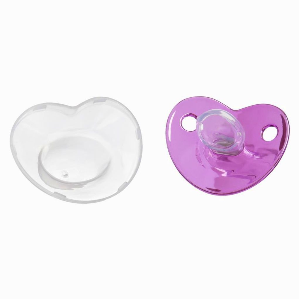 Картинка Соска - пустышка ортодонтическая, LITTLE PRINCESS, с колпачком, +12 мес., розовая/серебро, стразы (№10092751) от магазина Мир детей Товары для Новорожденных