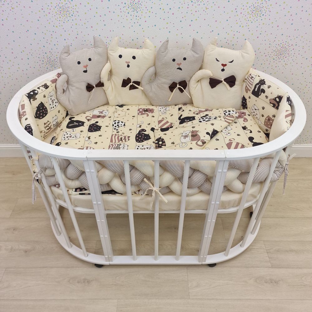 КПБ 14 пр (борт + пододеяльник + одеяло + наволочка + подушка + простынь (бязь) артикул анонс 1176-0-1бб_04