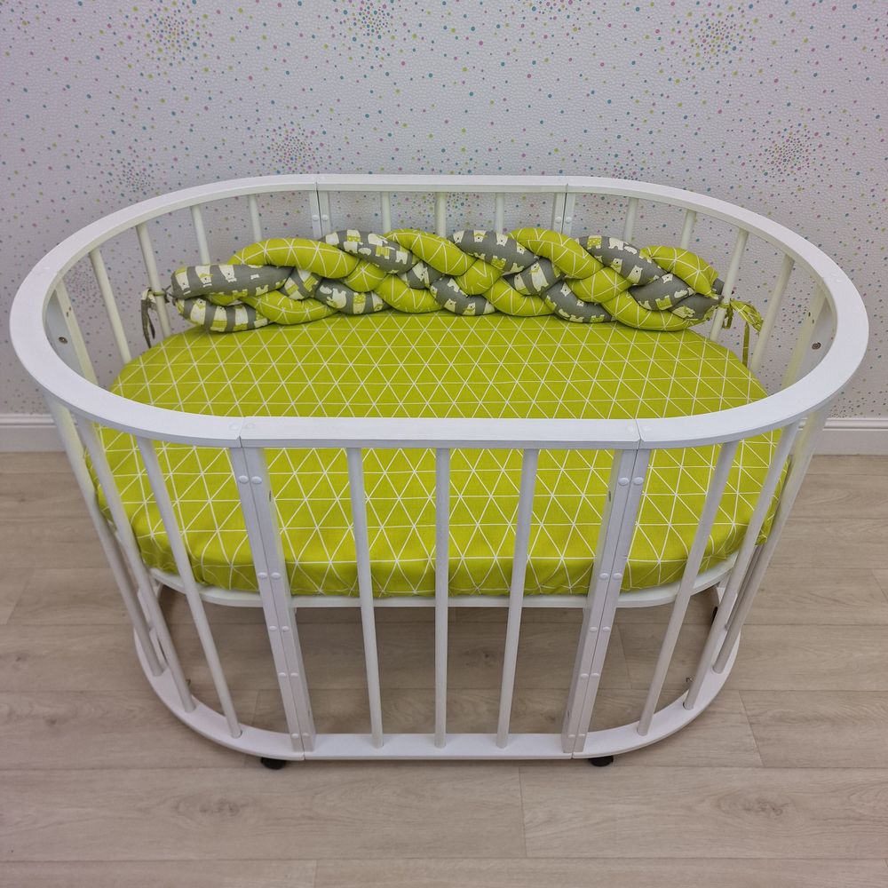 Картинка Бортик - "Коса 4х" (сатин + синтепух) (№985с) цвета в ассортименте от магазина Мир детей Товары для Новорожденных