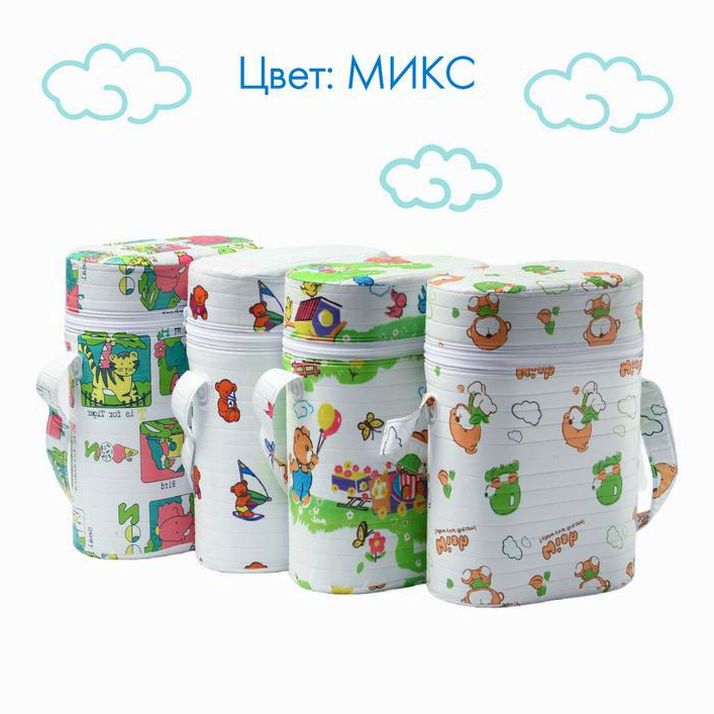 Картинка Термосумка - контейнер для классических бутылок (пластик), цвет МИКС (№4477633) от магазина Мир детей Товары для Новорожденных