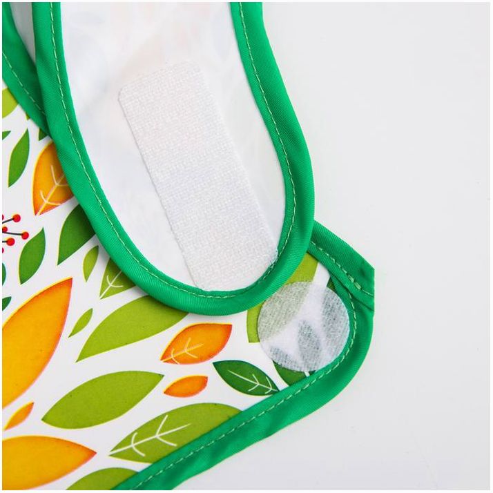 Картинка Нагрудник для кормления «Мишка» непромокаемый на липучке, с карманом (№4645586) от магазина Мир детей Товары для Новорожденных