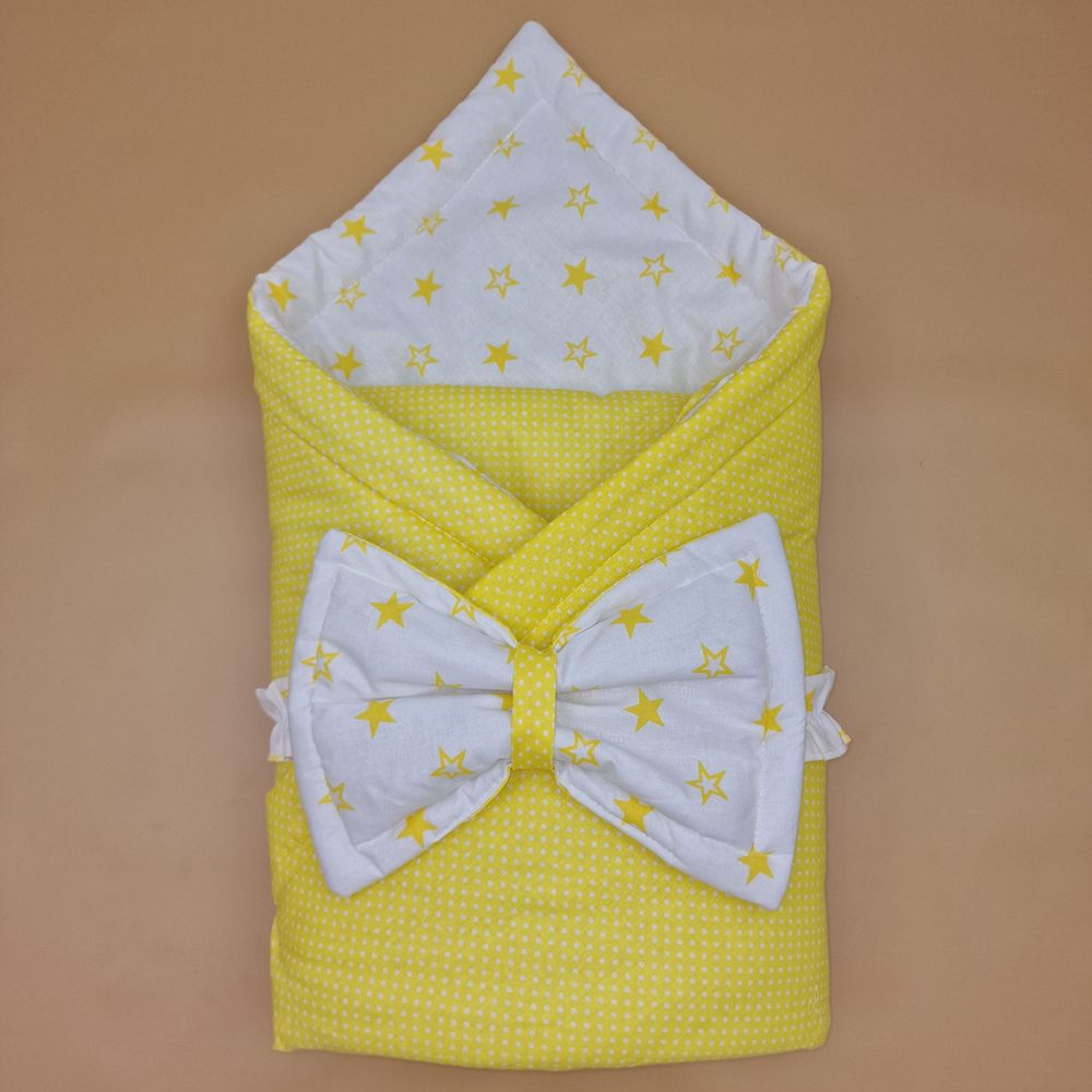 Комплект на выписку 2 пр: одеяло+бант-подушка (бязь) артикул анонс 1872б-1-2_м_08