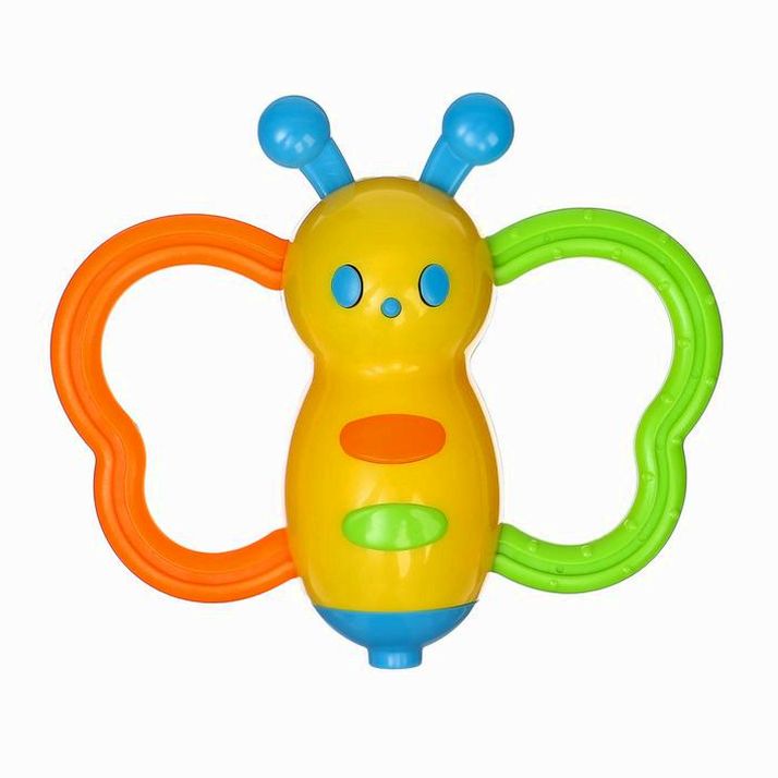 Картинка Погремушка «Бабочка - дудочка», цвет МИКС, Крошка Я (№2849279) от магазина Мир детей Товары для Новорожденных