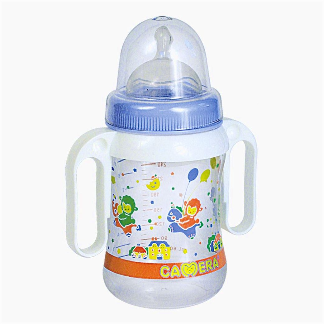 Бутылочка широким горлышком, с ручками артикул анонс 51060К