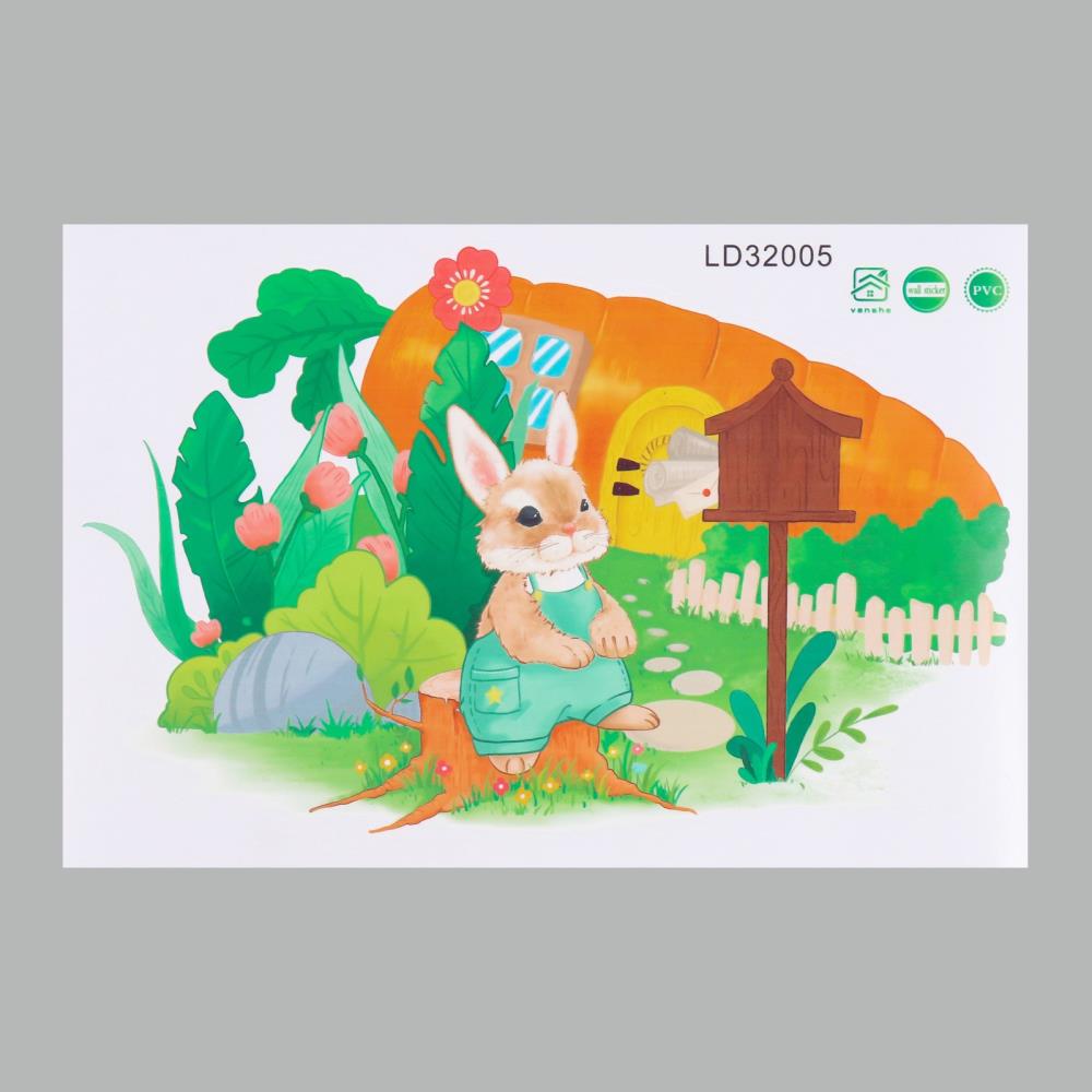 Наклейка пластик интерьерная цветная 