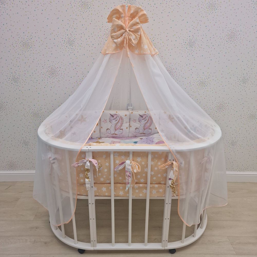 КПБ 20 пр (балдахин + борт + пододеяльник + 2 одеяла + наволочка + подушка + 2 простыни (бязь) 12кв артикул анонс 1152-О-1_02