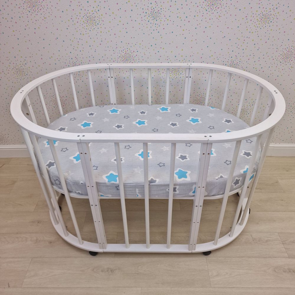 Простыня на резинке на овальную кровать (бязь) артикул анонс 257_14