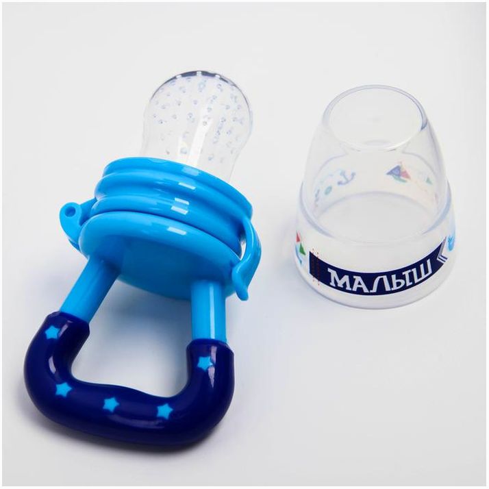 № 1594086 Ниблер «Малыш» с силиконовой сеточкой, цвет синий