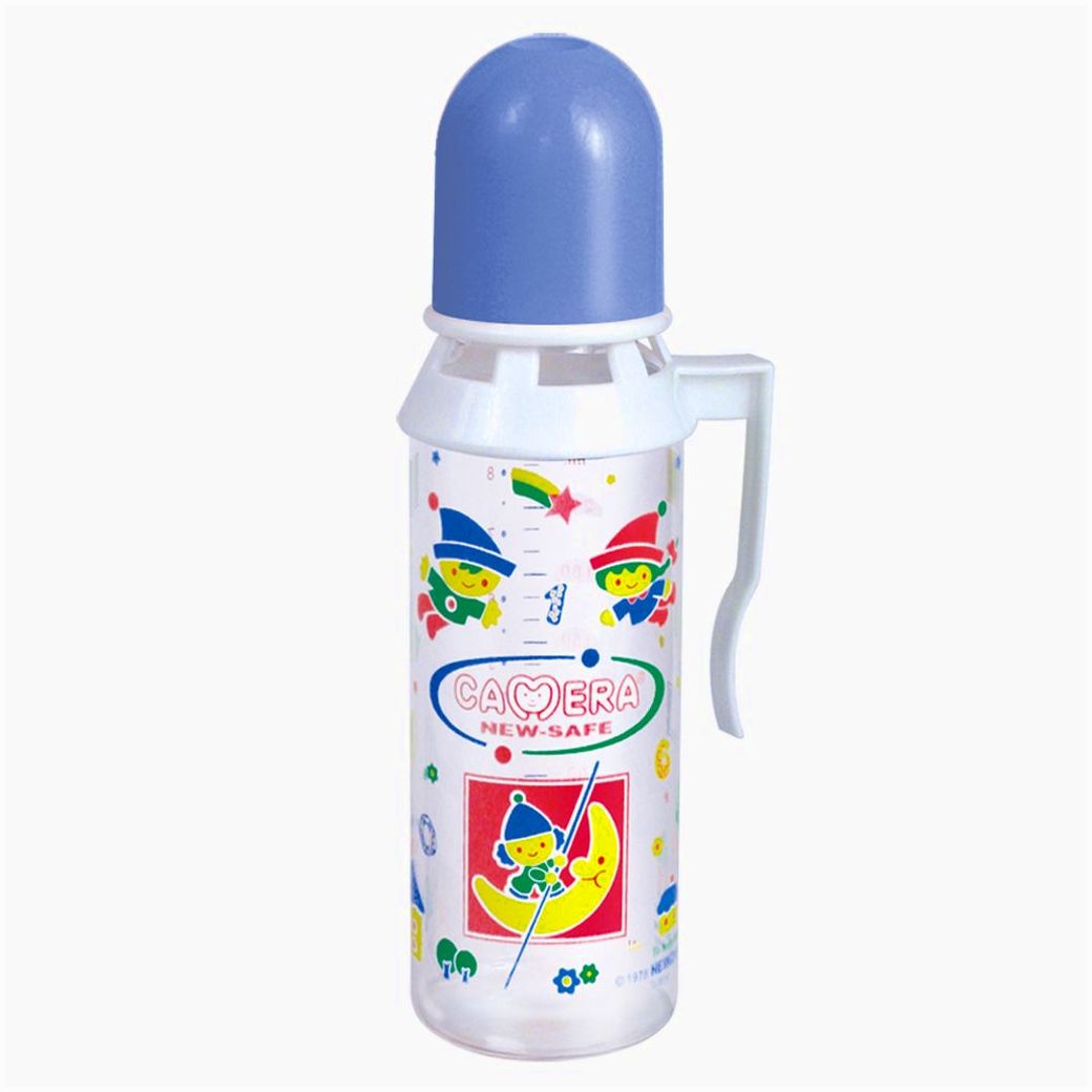 № 51499К Бутылочка классическая с ручкой (пластик, силиконовая соска) Размер 250 мл