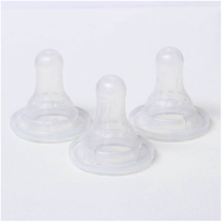 Картинка Соски силиконовые классические «Универсальные», средний поток, от 0 мес., набор 3 шт. (№2315118) от магазина Мир детей Товары для Новорожденных