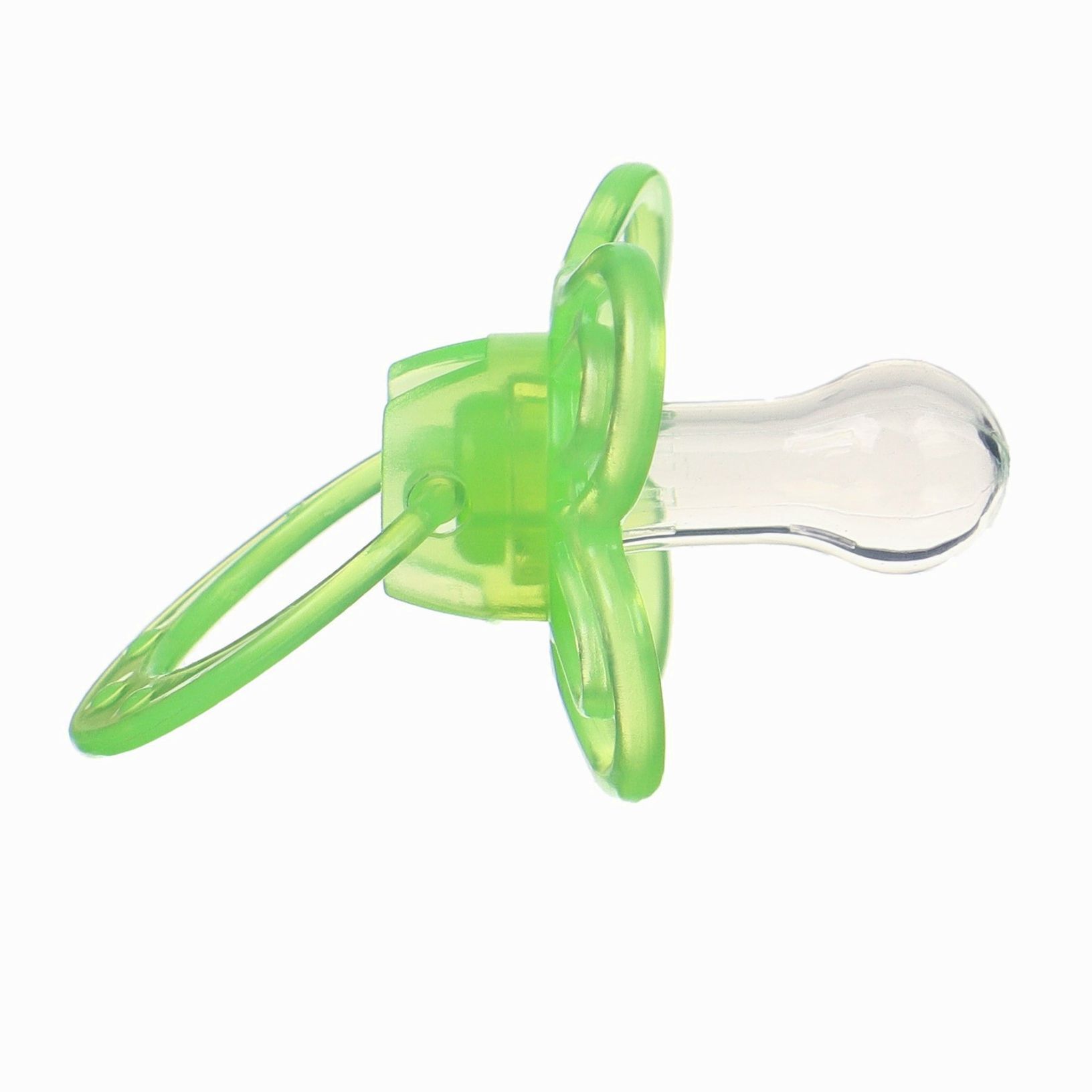 Картинка Набор Соска - пустышка с держателем, SL, КЛ +6 мес., с колпачком «Бабочка», зеленый (№9844076) от магазина Мир детей Товары для Новорожденных