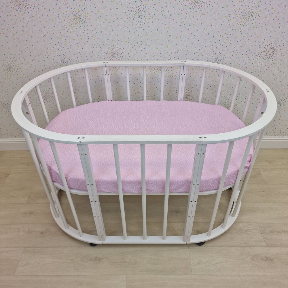 Простыня на резинке на овальную кровать (бязь) артикул анонс 257_21