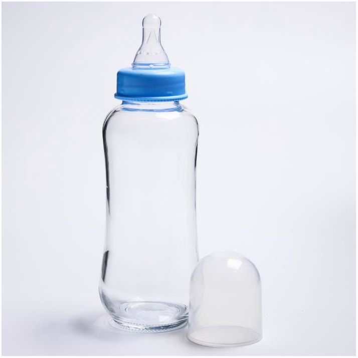 № 4477643 Бутылочка для кормления 280 мл., стекло, цвет МИКС
