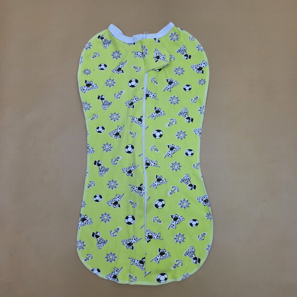 Пеленка - конверт/кокон №1 на замке для пеленания (интерлок, швы наружу) артикул анонс 1101-56МД