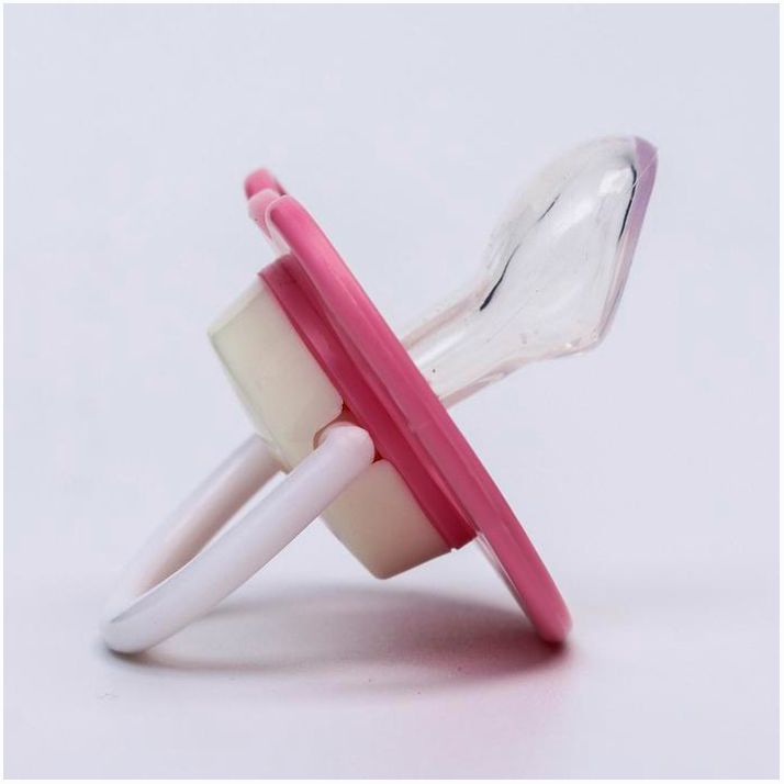 № 4770931 Соска-пустышка ортодонтическая, силикон, от 6 мес., с колпачком, «Ракушка», цвет розовый