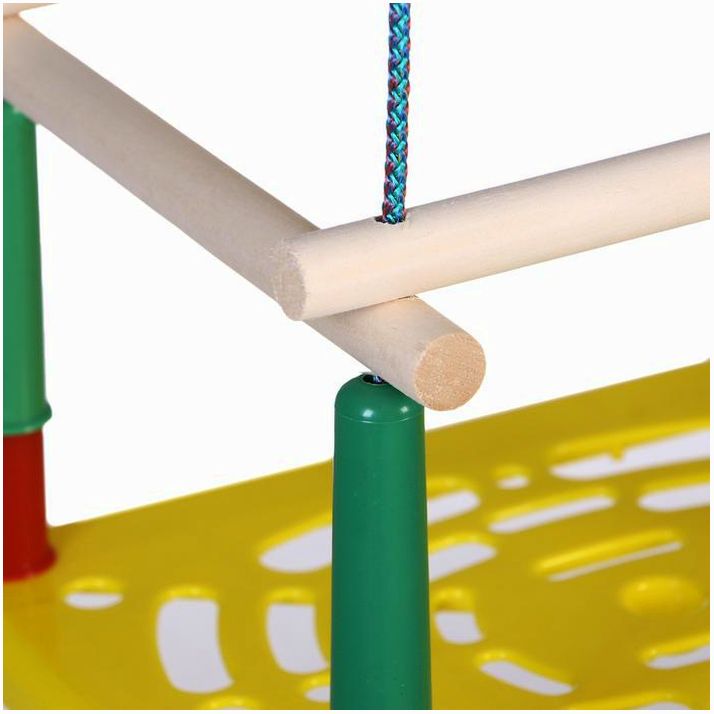 Картинка Качели подвесные, пластмассовые, сиденье 33?22см (№4883698) от магазина Мир детей Товары для Новорожденных