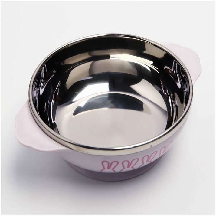 Картинка Набор детской антикорозийной посуды, 3 предмета: тарелка, 270 мл, ложка, крышка. МИКС (№3973784) от магазина Мир детей Товары для Новорожденных