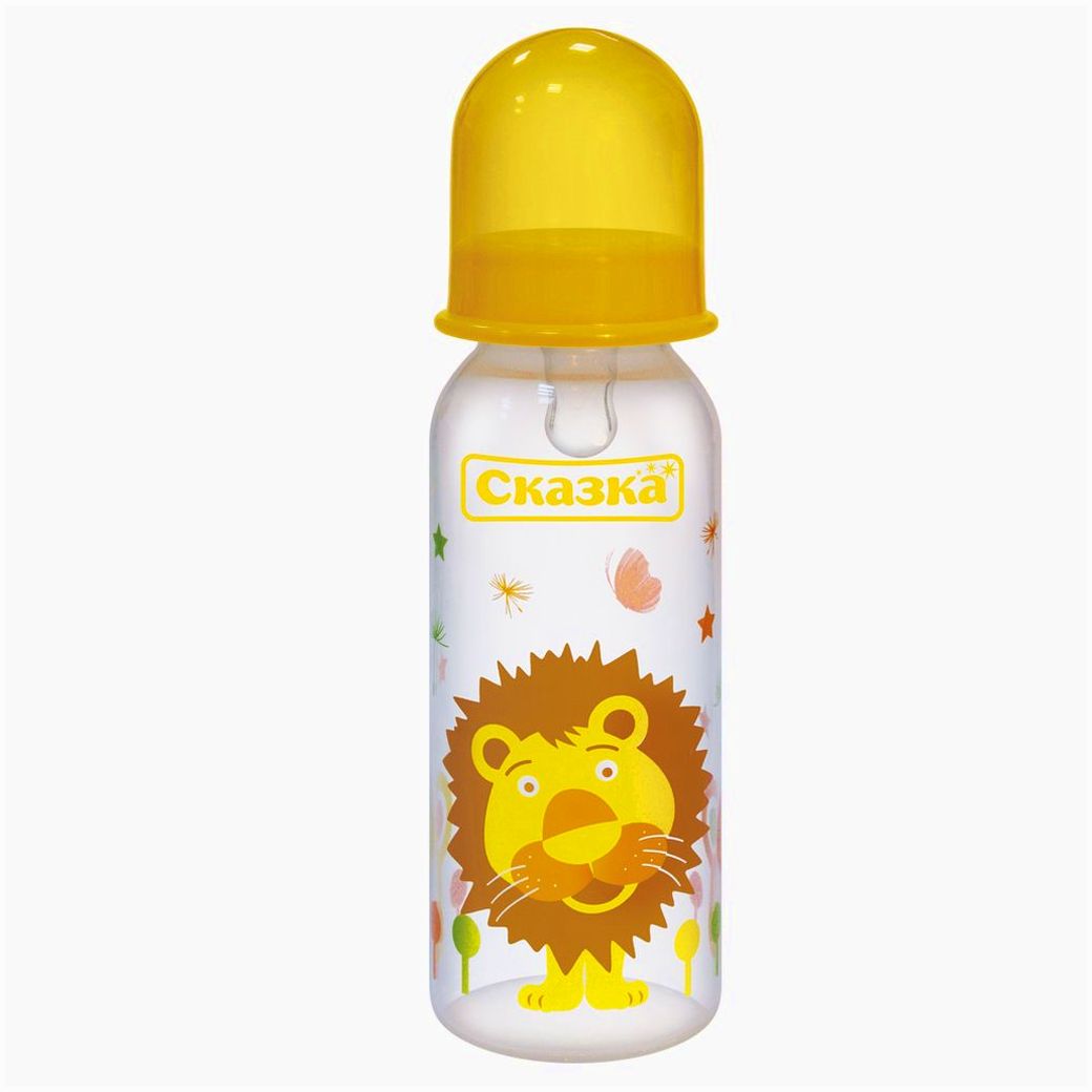 Картинка Бутылочка классическая (пластик, силиконовая соска) (№1154С) от магазина Мир детей Товары для Новорожденных