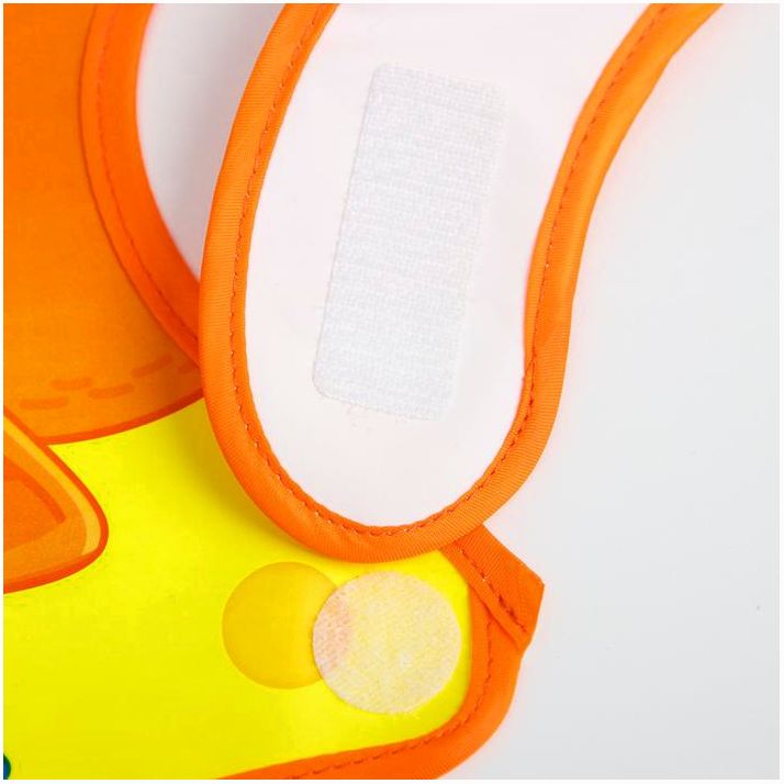 Картинка Нагрудник для кормления «Лисенок» непромокаемый на липучке, с карманом (№4645590) от магазина Мир детей Товары для Новорожденных