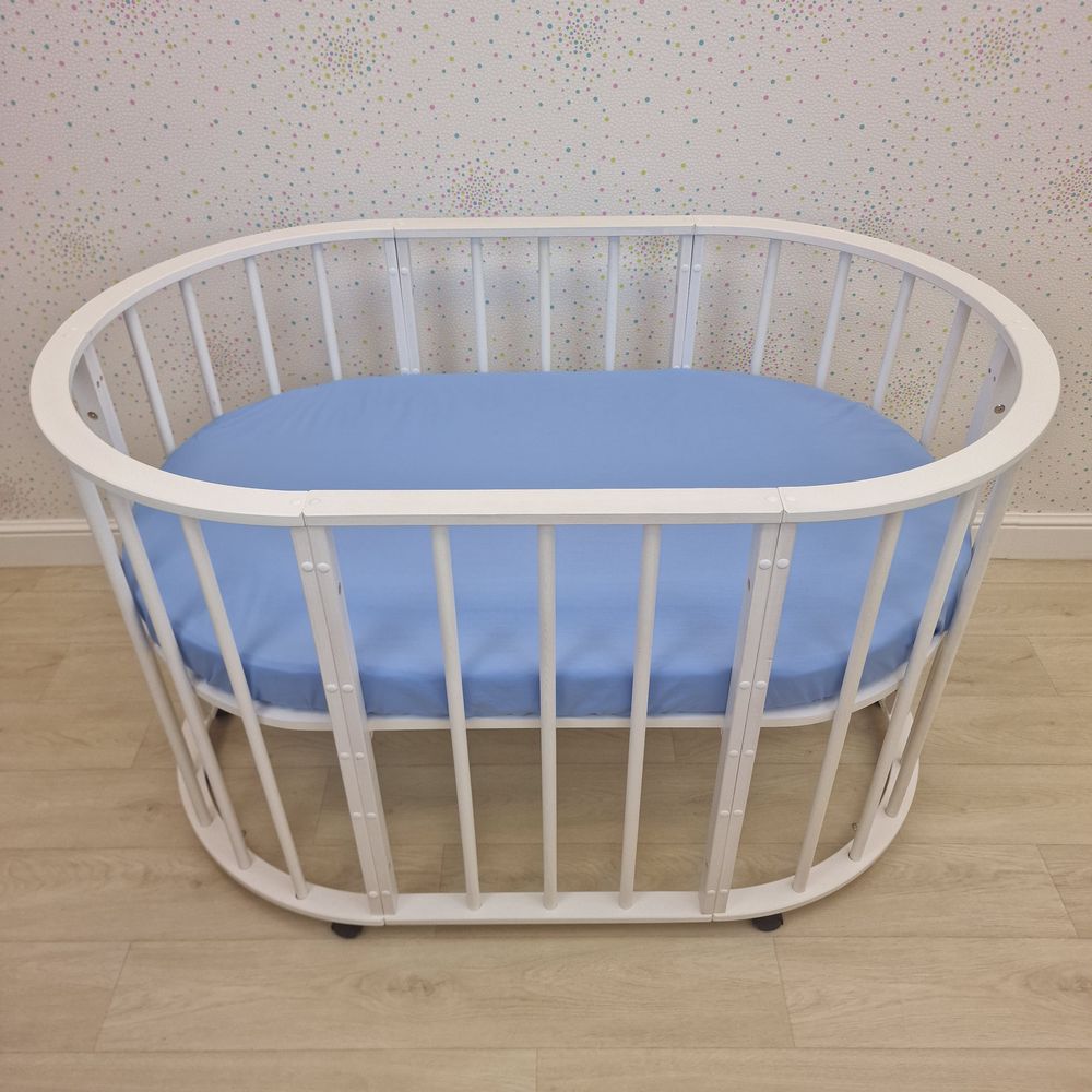 Простыня на резинке на овальную кровать (бязь) артикул анонс 257_34