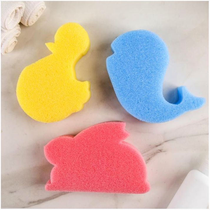 № 2154752 Губка для тела детская «Игрушка», дизайн и цвет МИКС