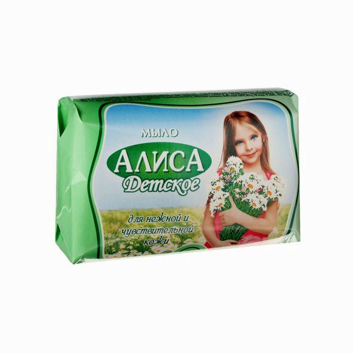 Картинка Мыло туалетное детское «Алиса» с экстрактом тысячелистника, для нежной и чувствительной кожи, 150 г (№6897595) от магазина Мир детей Товары для Новорожденных