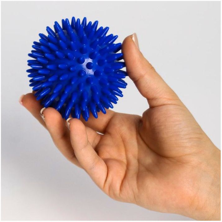 Картинка Развивающий массажный мячик, диаметр 8 см, цвет желтый Крошка Я (№5239098) от магазина Мир детей Товары для Новорожденных