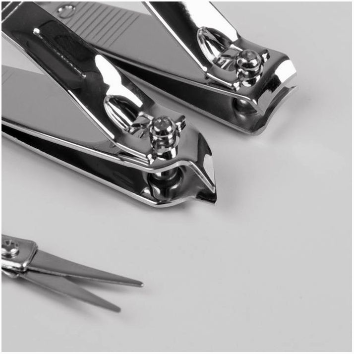 Картинка Набор маникюрный, 6 предметов, в футляре, цвет МИКС (№138009) от магазина Мир детей Товары для Новорожденных