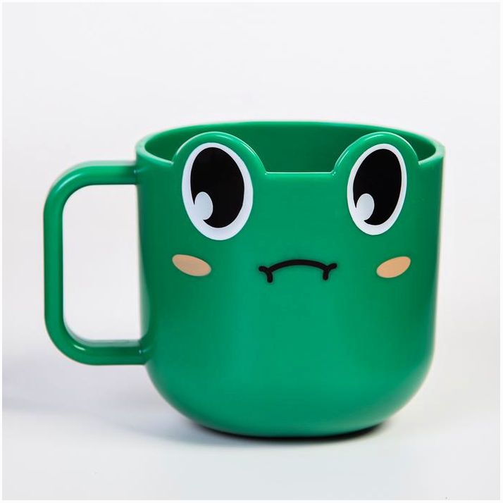 Кружка детская 260 мл., «Лягушка», цвет зеленый артикул анонс 4591081