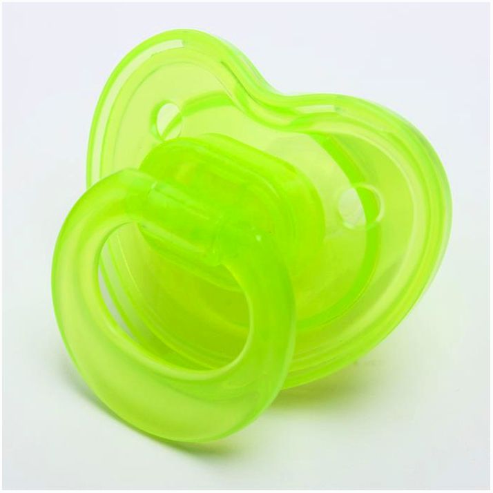№ 2300149 Соска-пустышка ортодонтическая, силикон, от 0 мес., с колпачком, цвет лайм