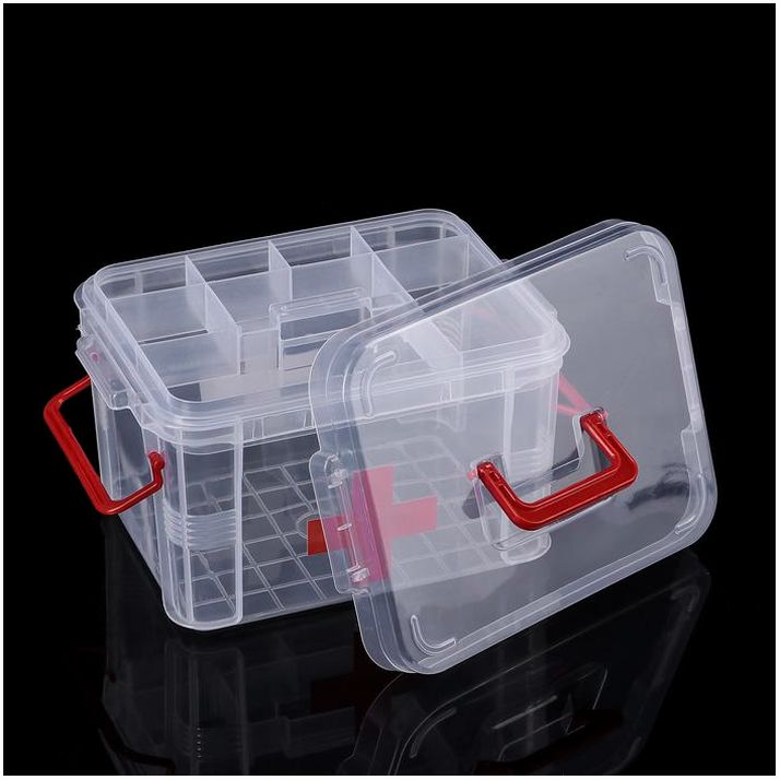 № 4279047 Аптечка, 24?17?13 см, прозрачный корпус