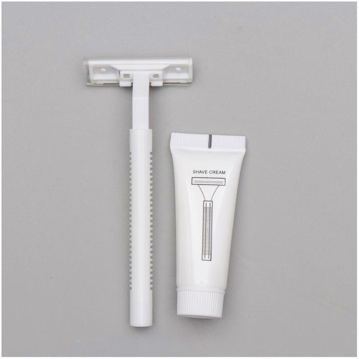 Бритва Стандарт с двумя нержавеющими лезвиями и крем для бритья 10 гр. артикул анонс 4213376