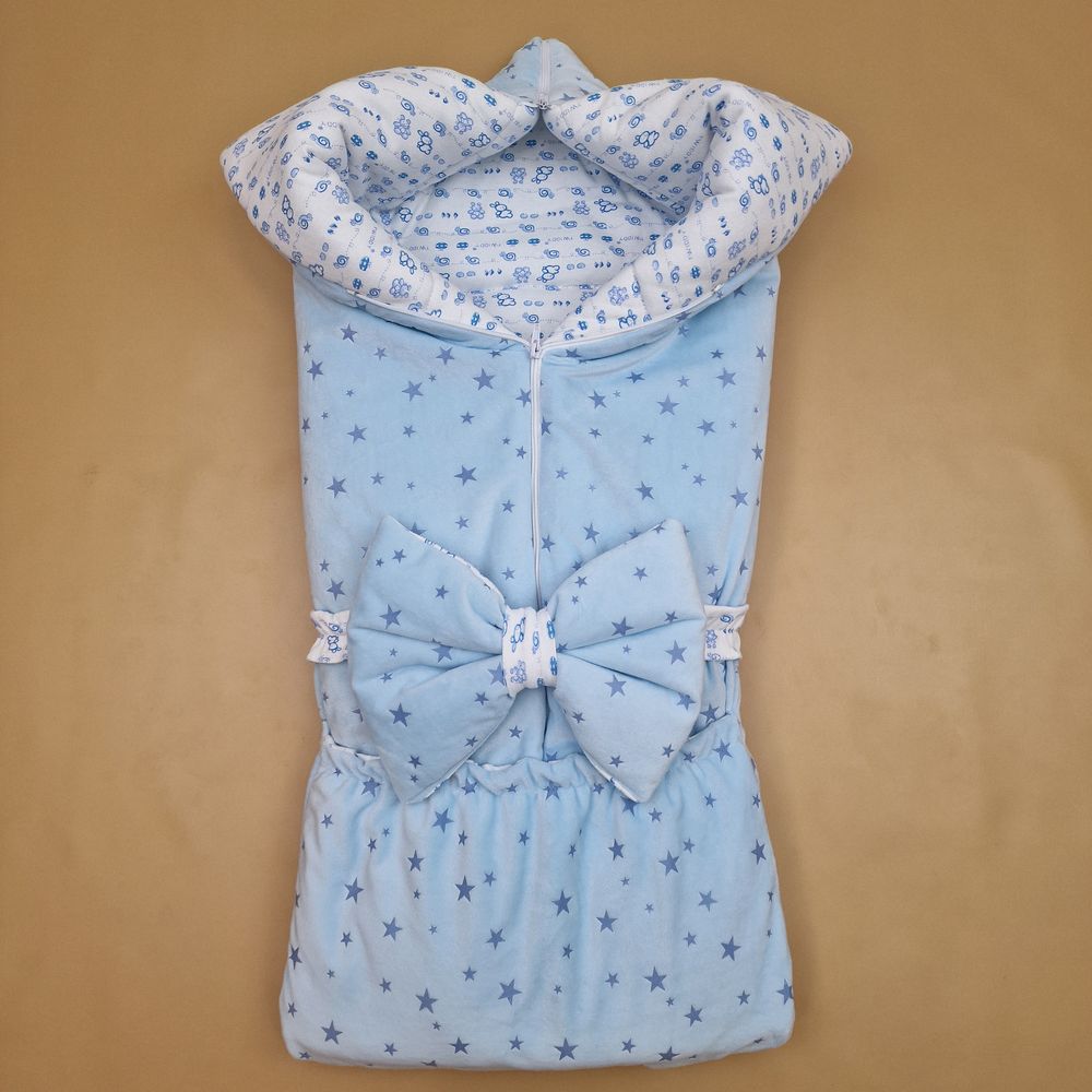 Конверт - одеяло трансформер с карманом+бант-подушка ассорти (плюш/интерлок) артикул анонс 7496-0-1_15