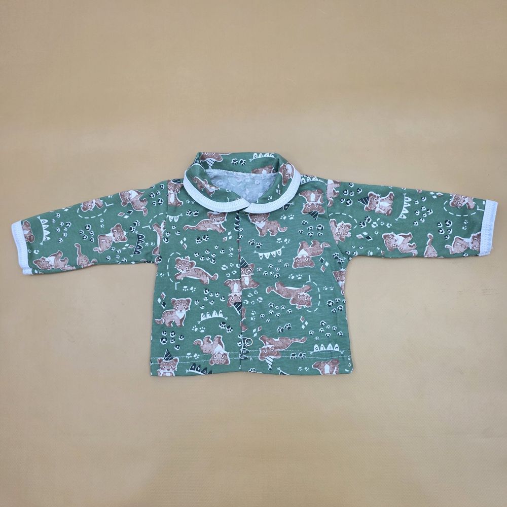 Кофточка №1 (кулирка, на кнопках, с воротничком) артикул анонс 0736-56МД