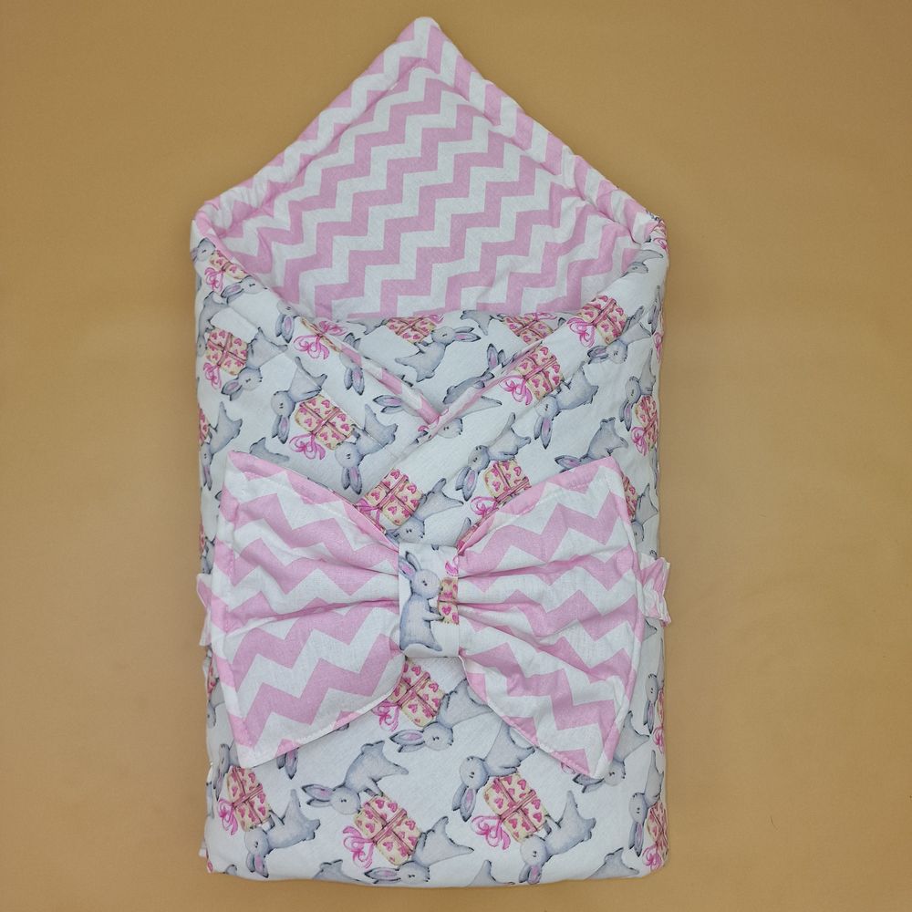 Комплект на выписку 2 пр: одеяло+бант-подушка (бязь) артикул анонс 1872б-1-2_м_25