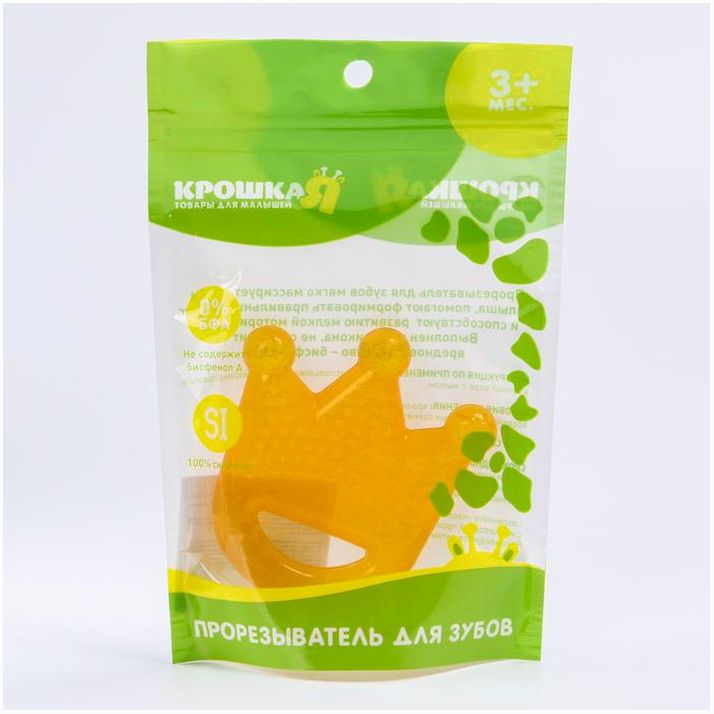 Картинка Прорезыватель охлаждающий «Корона», цвет МИКС, Крошка Я (№1886878) от магазина Мир детей Товары для Новорожденных