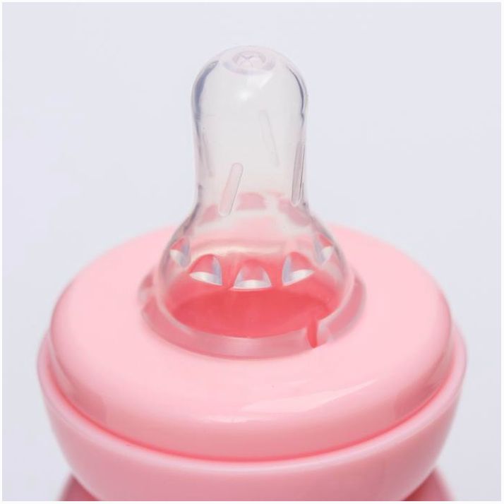 Картинка Бутылочка для кормления, классическое горло, 60 мл., от 0 мес., медленный поток, цвет розовый (№4729888) от магазина Мир детей Товары для Новорожденных