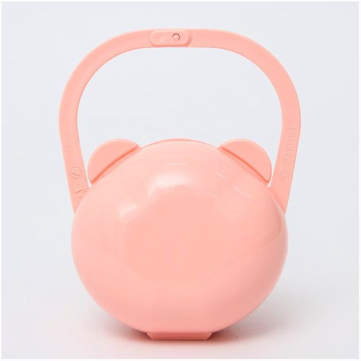 № 5080363 Футляр для детской пустышки «Мишка», цвет светло-розовый