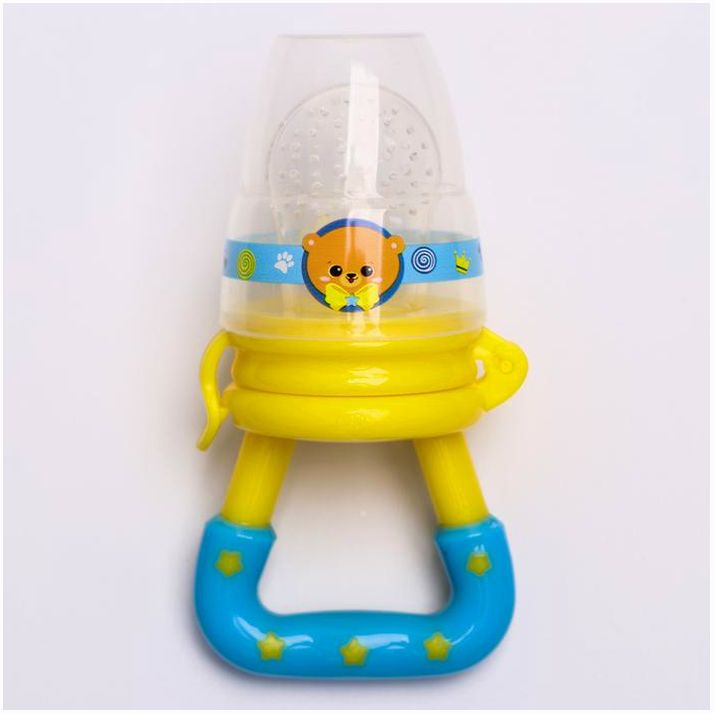 № 5078207 Набор: ниблер для прикорма + зубная щетка на палец в контейнере + прорезыватель «Мишка принц»