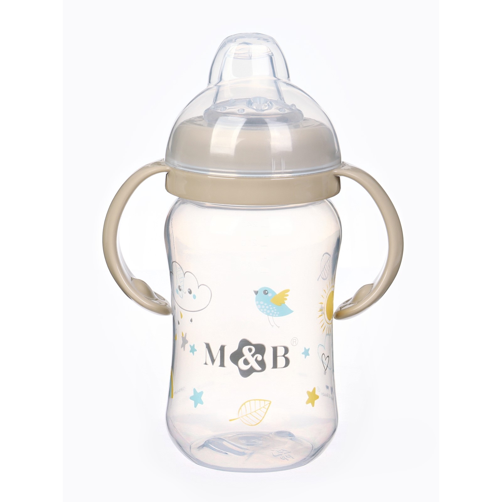 Картинка Поильник - непроливайка с силиконовым носиком, 270 мл., цвет бежевый (№10822672) от магазина Мир детей Товары для Новорожденных