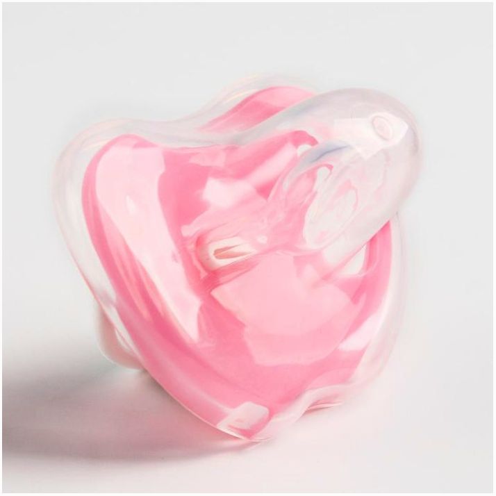 Картинка Соска-пустышка ортодонтическая, силикон, от 4 мес., с колпачком, цвет розовый (№4591101) от магазина Мир детей Товары для Новорожденных