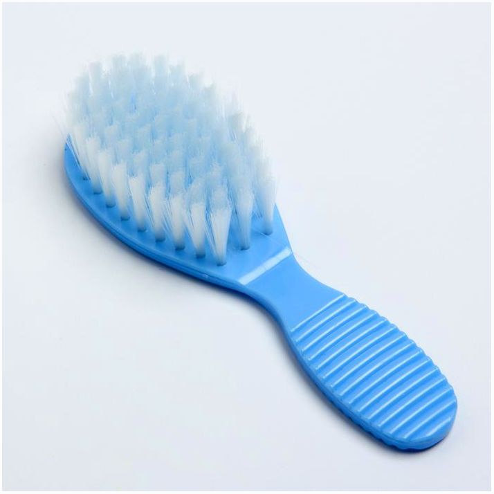 Картинка Расчёска детская + массажная щётка для волос, от 0 мес., цвет голубой, рисунок МИКС (№1917370) от магазина Мир детей Товары для Новорожденных