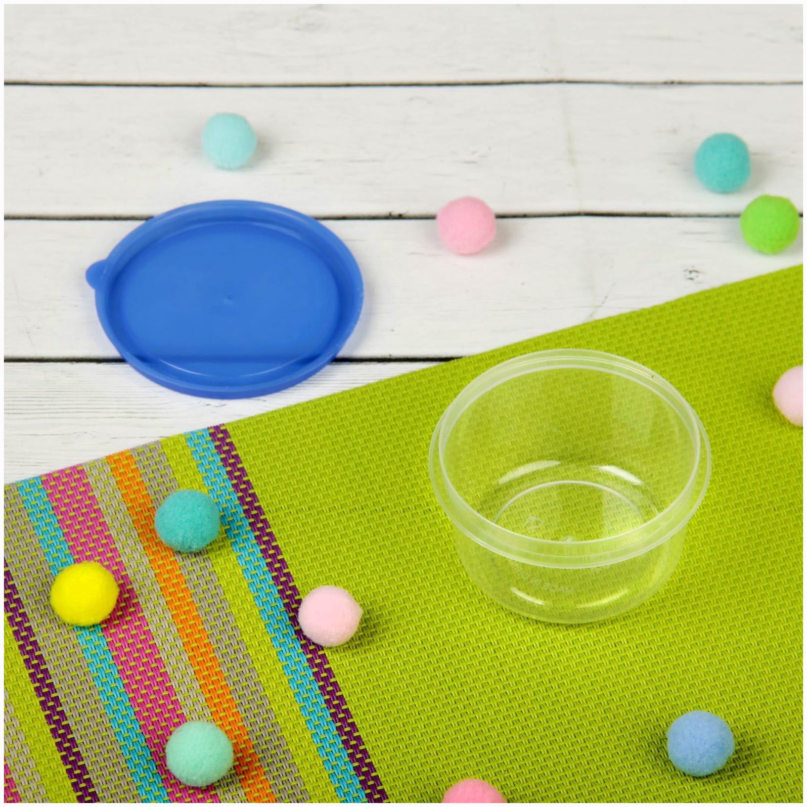 № 1886890 Набор контейнеров пищевых с крышками, для хранения детского питания, 8 шт., круглые, цвета МИКС