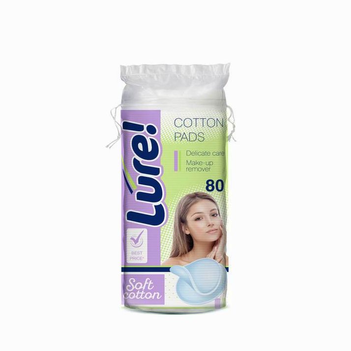 Косметические ватные диски Lure blonde, 80 шт. артикул анонс 3751835