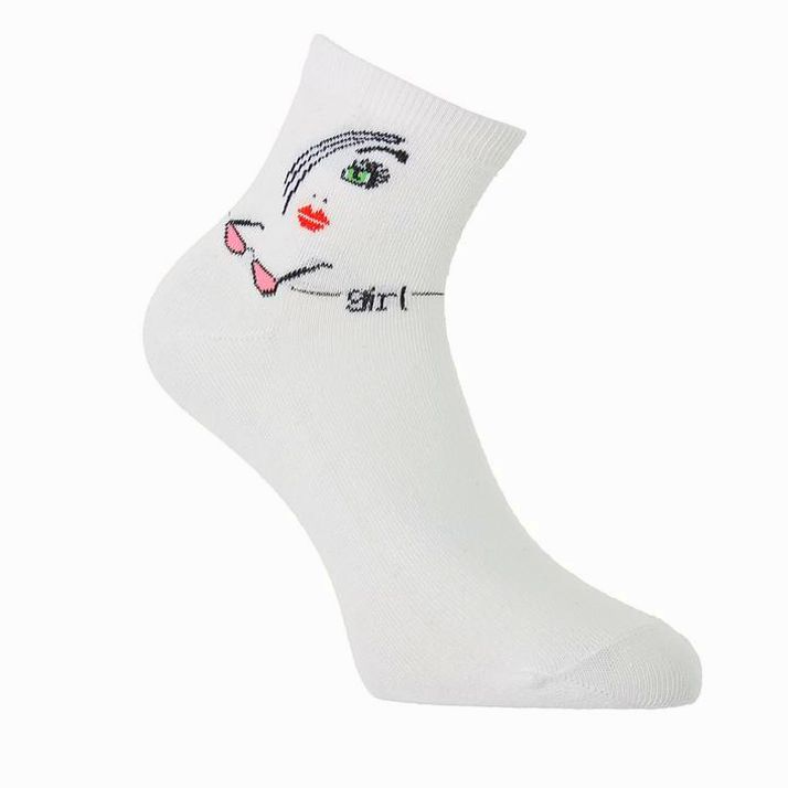 Носки женские, размер 23-25, цвет белый артикул анонс 2111618