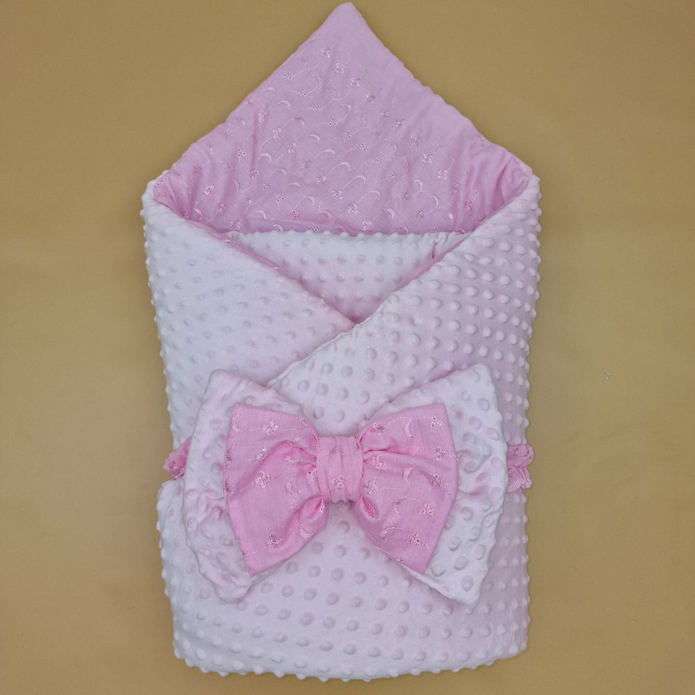 Комплект на выписку 2 пр: одеяло+бант (двухсторонний) артикул анонс 1876в-0-1_м_14