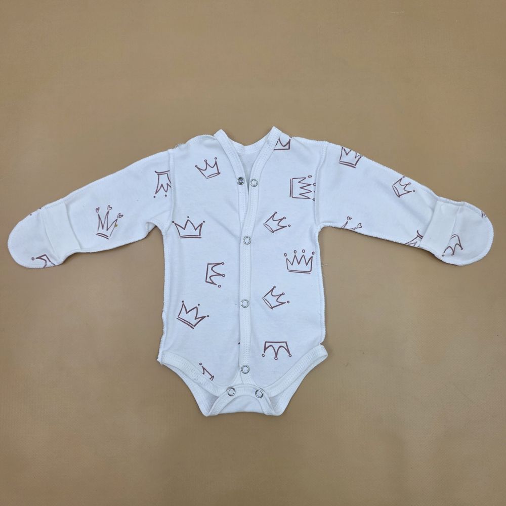 Боди №7 (интерлок, кнопки снизу и спереди, зашитая ручка с разрезом, швы наружу) артикул анонс 0102-56МД