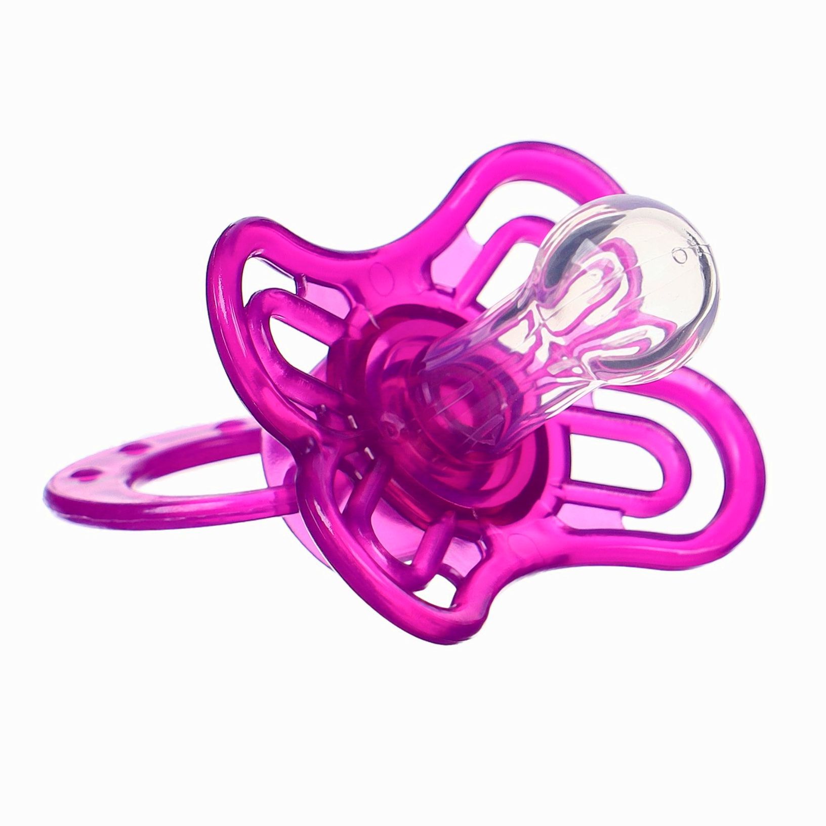 Картинка Набор Соска - пустышка с держателем, SL, КЛ +6 мес., с колпачком «Бабочка», фиолетовый (№9844078) от магазина Мир детей Товары для Новорожденных